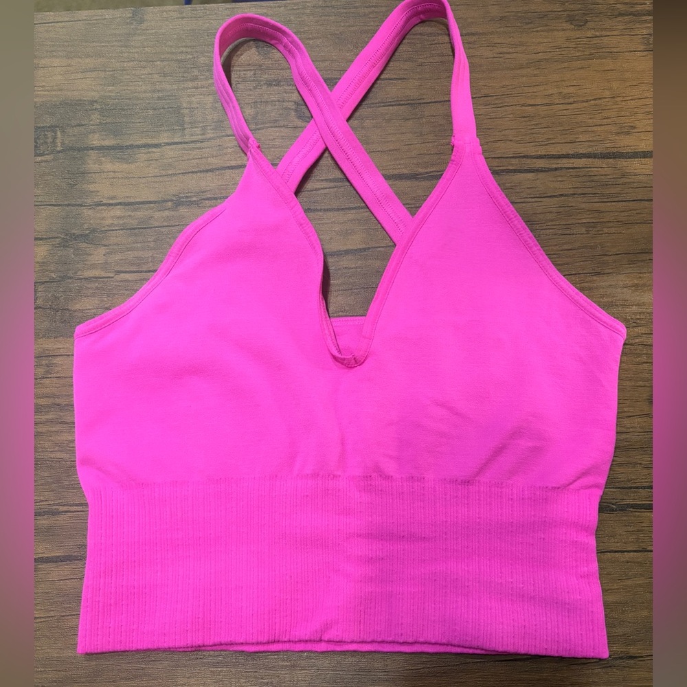 Free People Movement hot pink tank top size S/M